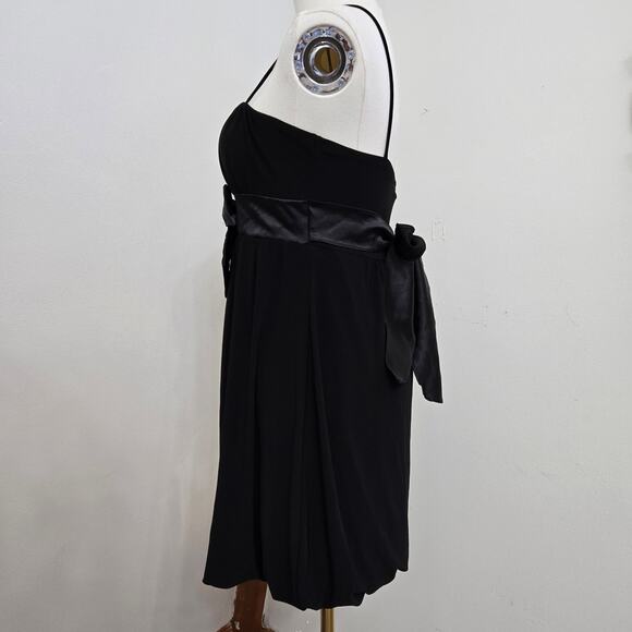 Taboo Vintage 90s Y2K Whimsigoth Babydoll Bow Dark Romantic Bubble Hem Dress M - Picture 3 of 12